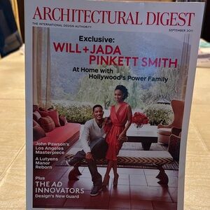 Vintage Architectural Digest featuring Will and Jada Pinkett Smith